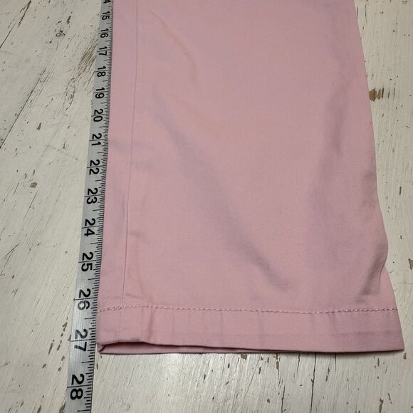 Talbots Pants Womens 8 Primrose Pink Relaxed Chino Tapered Leg Stretch Pockets - Picture 8 of 9
